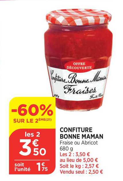 confiture bonne maman