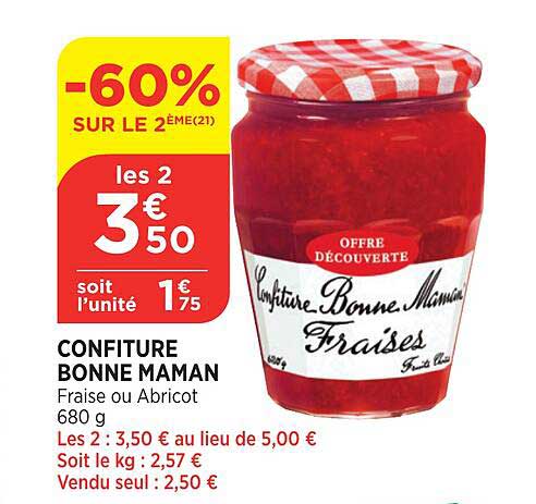confiture bonne maman