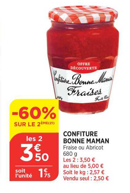 confiture bonne maman