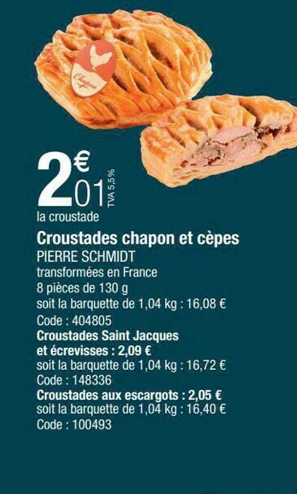 croustades chapon et cèpes pierre schmidt
