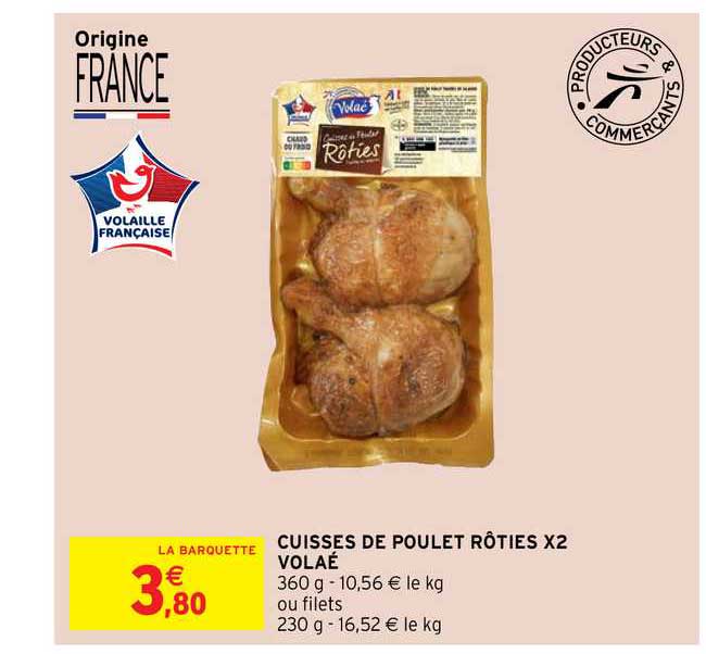 Cuisses De Poulet Rôties X2 Volaé