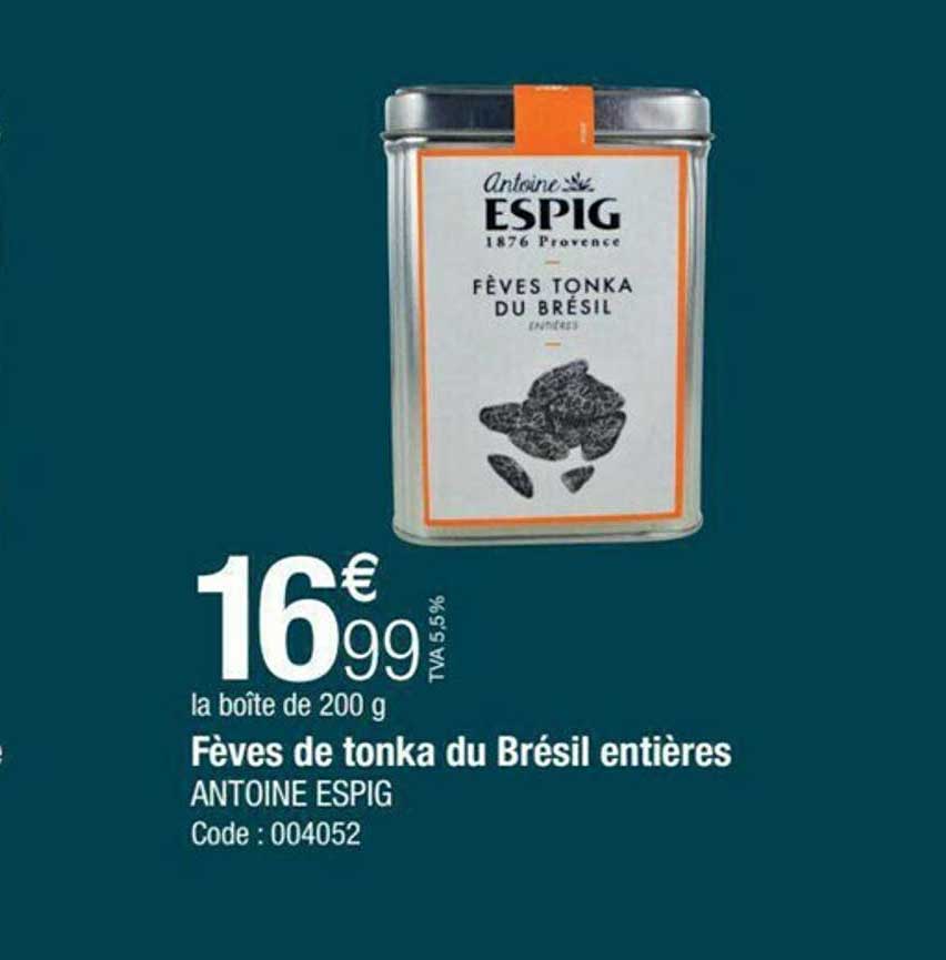 fèves de tonka du brésil entières antoine espig