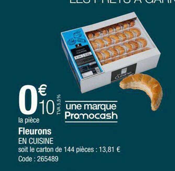 fleurons en cuisine