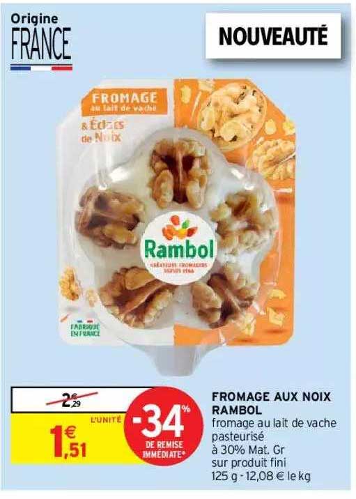 Fromage Aux Noix Rambol -34% De Remise Immédiate
