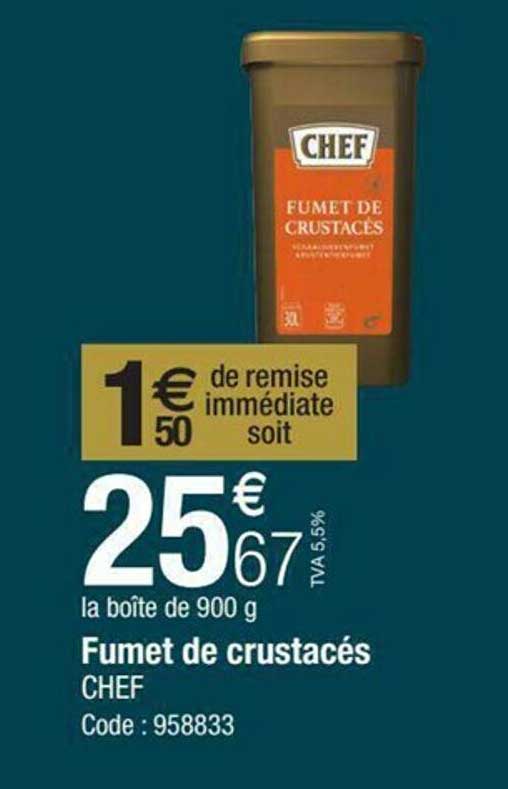 fumet de crustacés chef