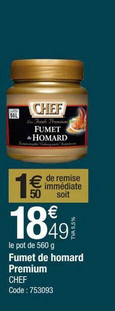 fumet de homard premium chef
