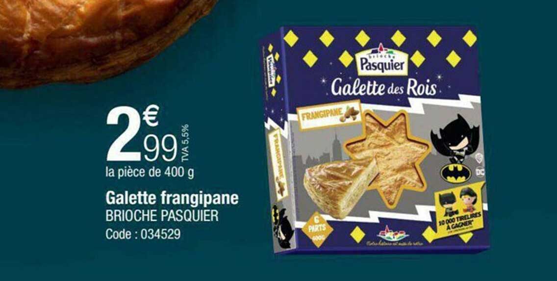 galette frangipane brioche pasquier