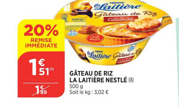 Gâteau De Riz La Laitière Nestlé
