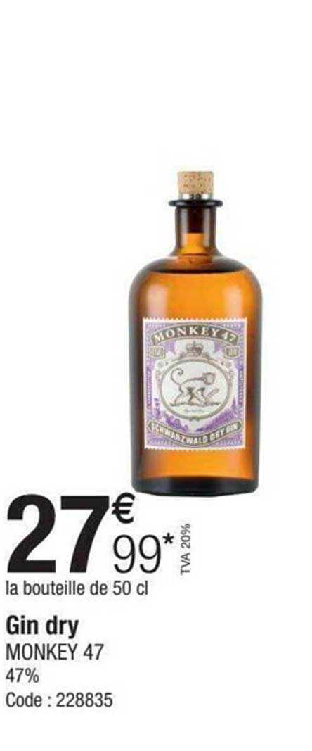 gin dry monkey 47
