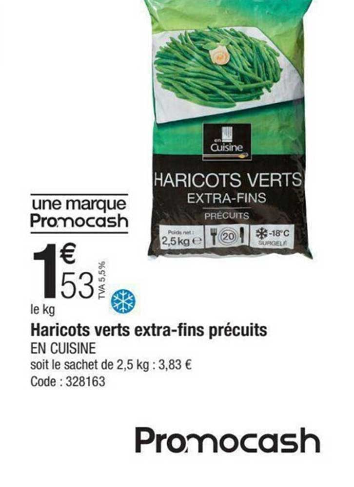 haricots verts extra-fins précuits en cuisine