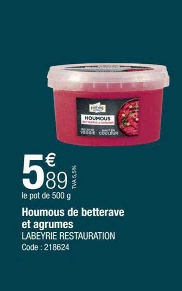 Houmous De Betterave Et Agrumes Labeyrie Restauration