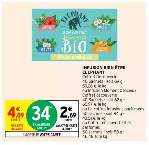 Infusion Bien être éléphant