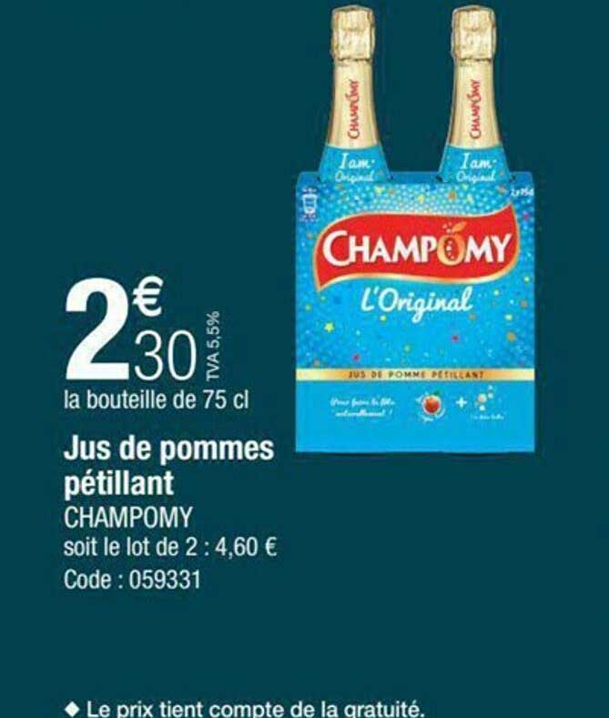 Jus De Pommes Pétillant Champomy