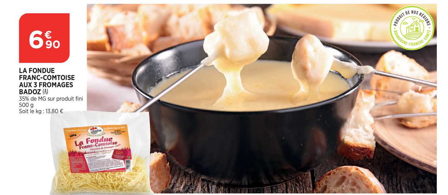 la fondue franc-comtoise aux 3 fromages badoz