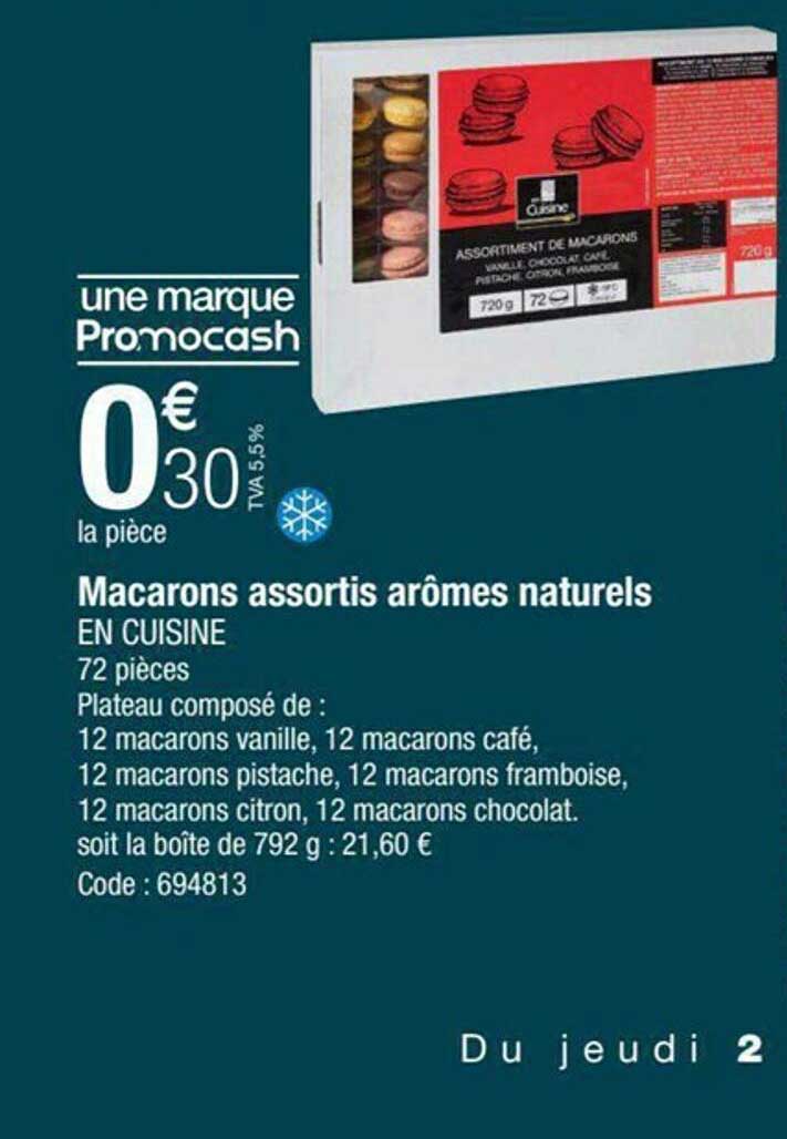 macarons assortis arômes naturels en cuisine