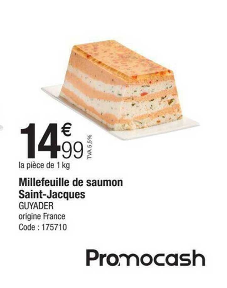 millefeuille de saumon saint-jacques guyader