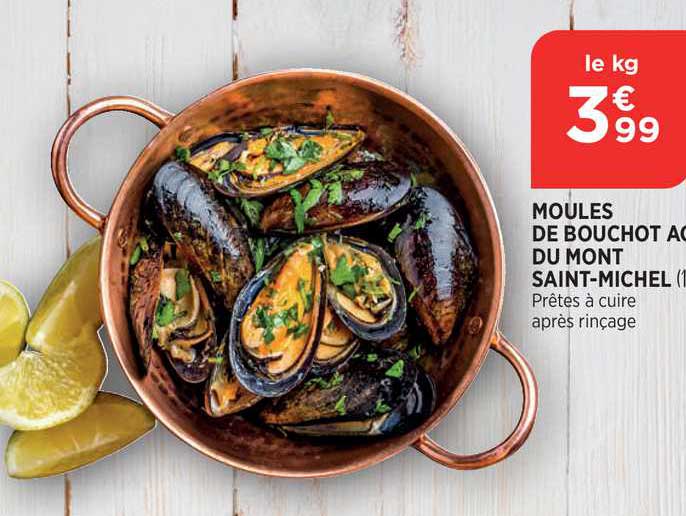 moules de bouchot aop du mont saint-michel