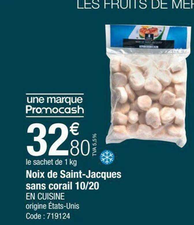 noix de saint-jacques sans corail 10-20 en cuisine
