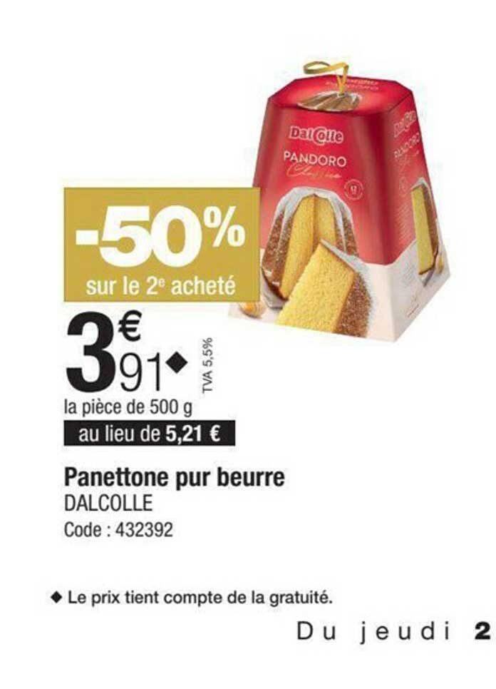 Panettone Pur Beurre Dalcolle