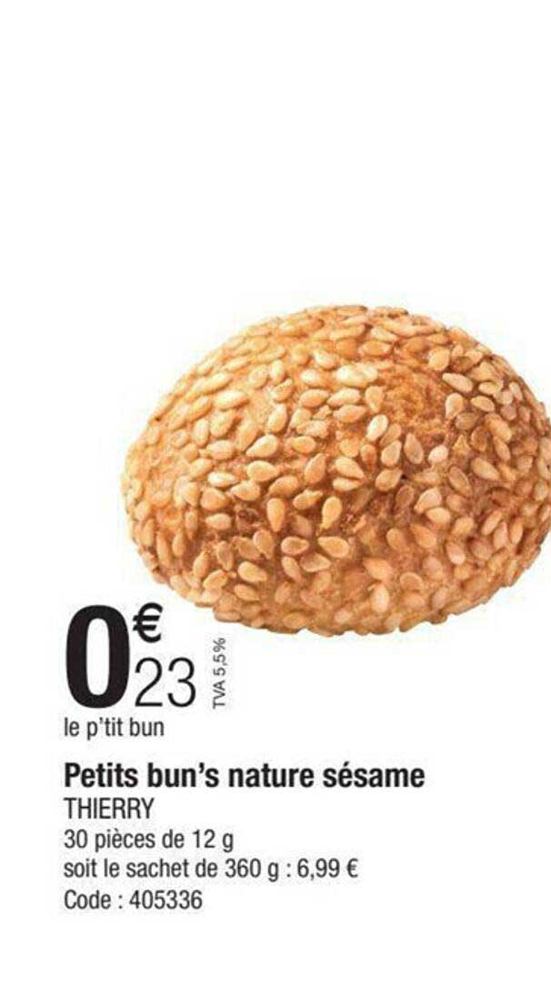 petits bun's nature sésame thierry