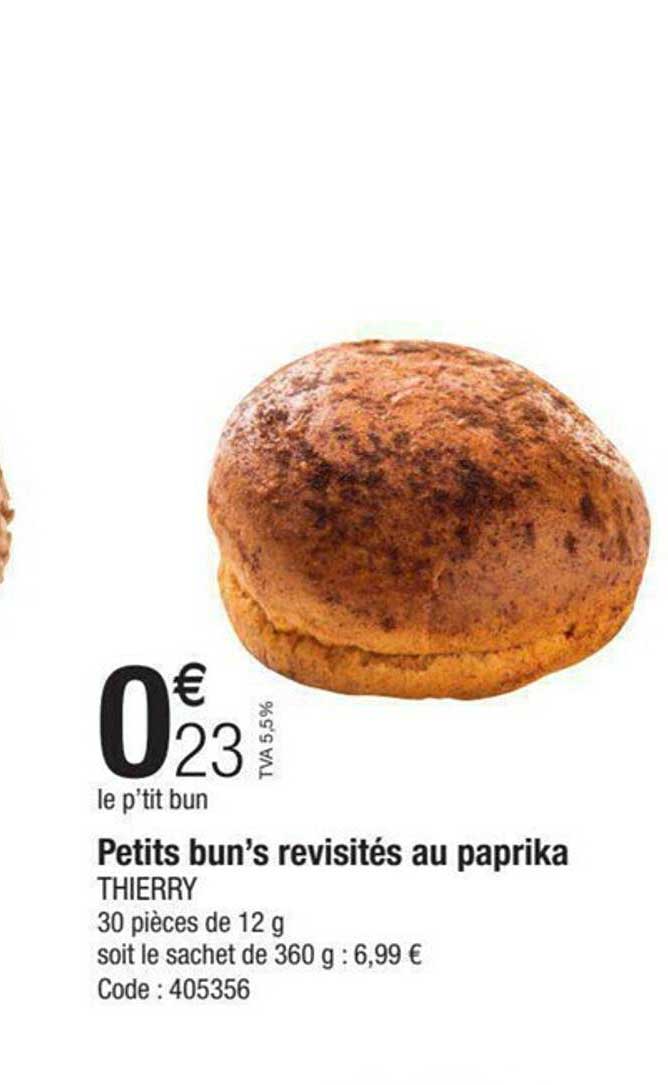 petits bun's revisités au paprika thierry