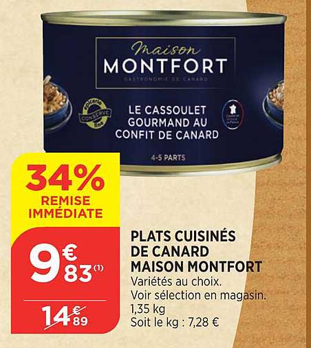 Plats Cuisinés De Canard Maison Montfort