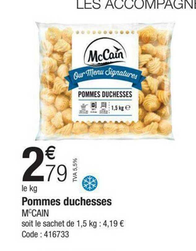 pommes duchesses mccain
