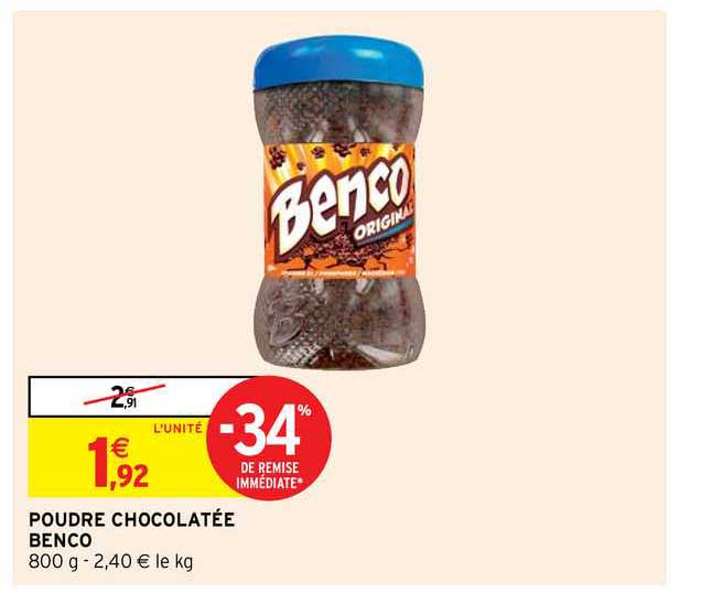 poudre chocolatée benco