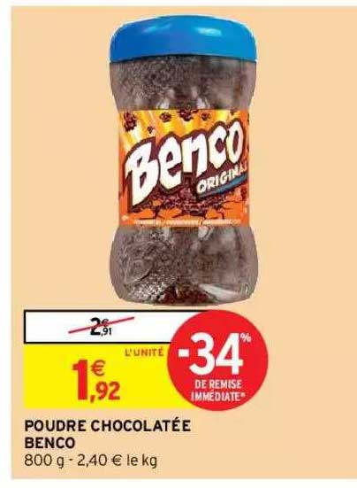 poudre chocolatée benco