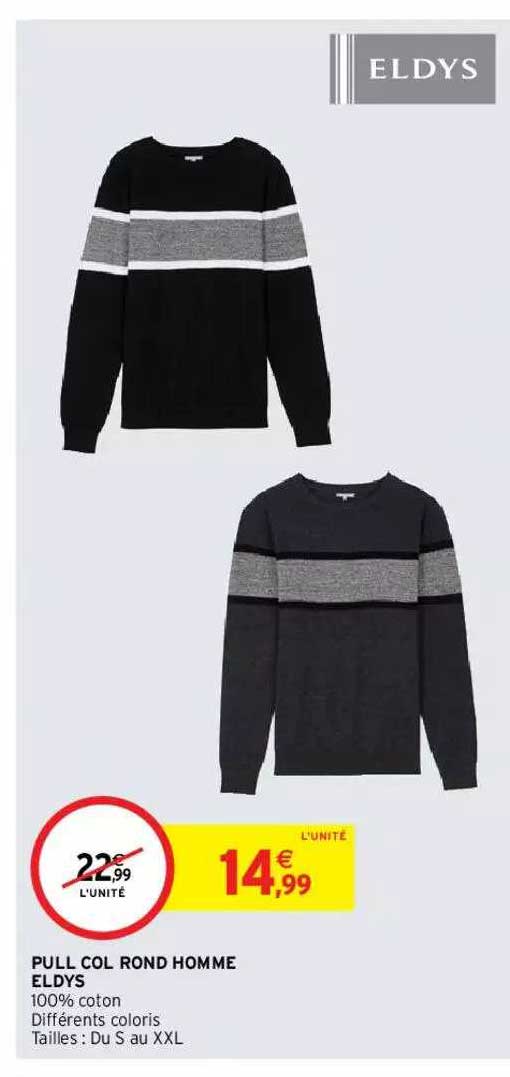 pull col rond homme eldys