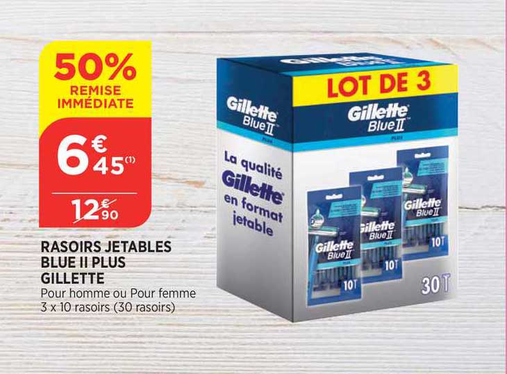Rasoirs Jetables Blue II Plus Gillette