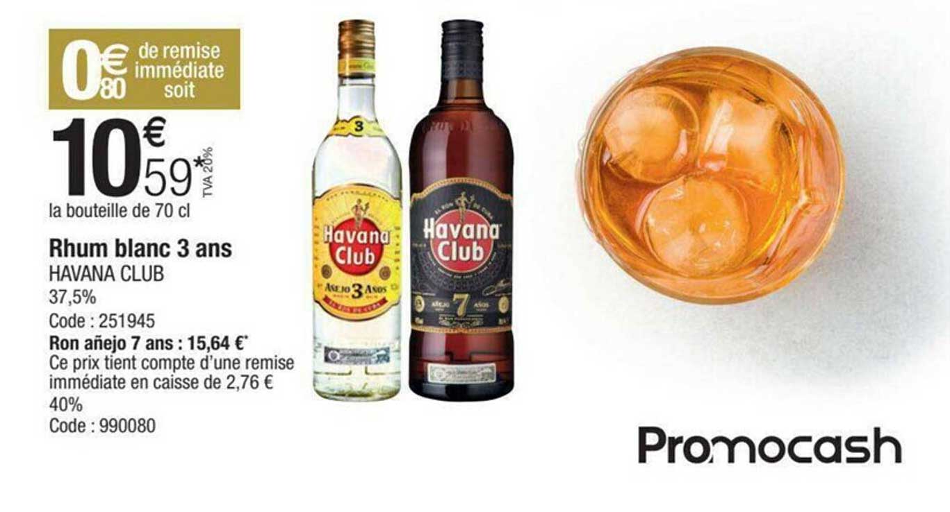 rhum blanc 3 ans havana club