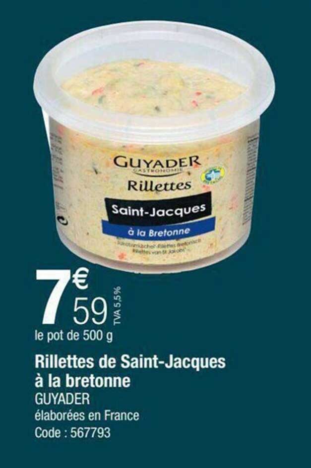 rillettes de saint-jacques à la bretonne guyader