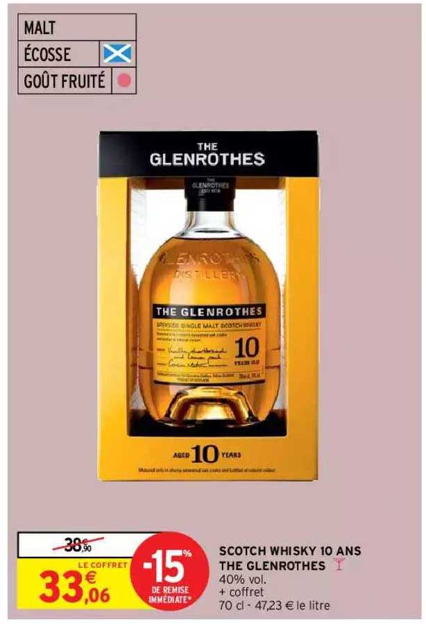 scotch whisky 10 ans the glenrothes