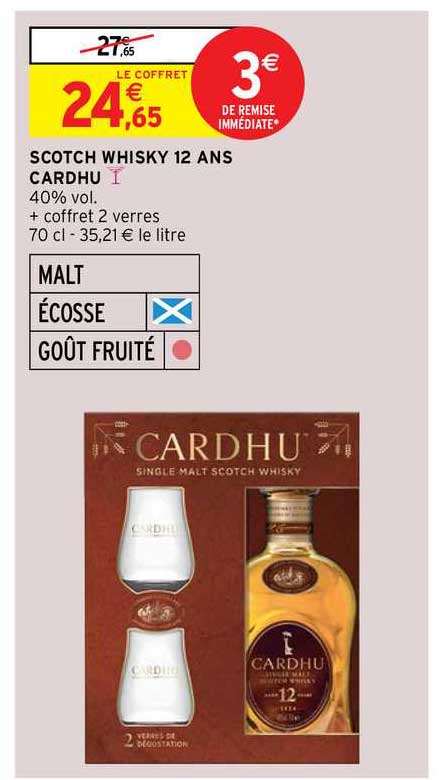 scotch whisky 12 ans cardhu