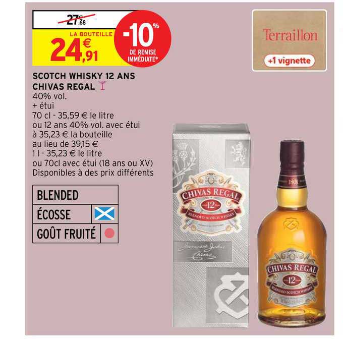 scotch whisky 12 ans chivas regal