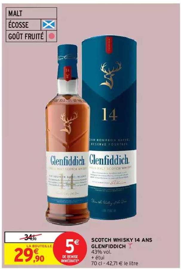 scotch whisky 14 ans glenfiddich