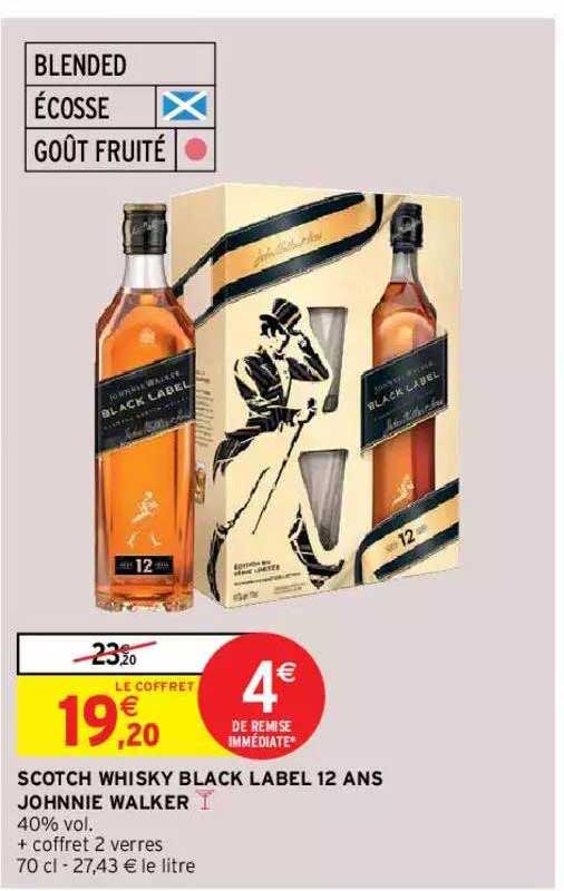 scotch whisky black label 12 ans johnnie walker