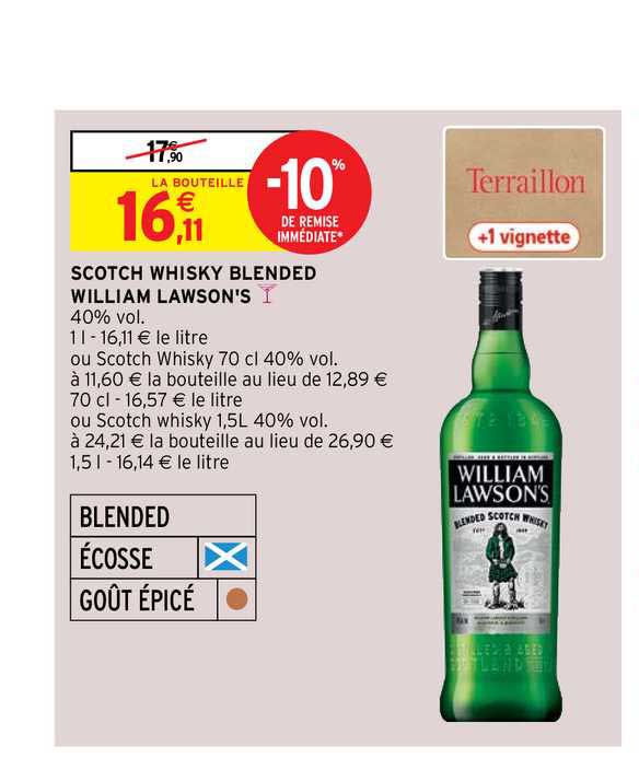 scotch whisky blended william lawson's