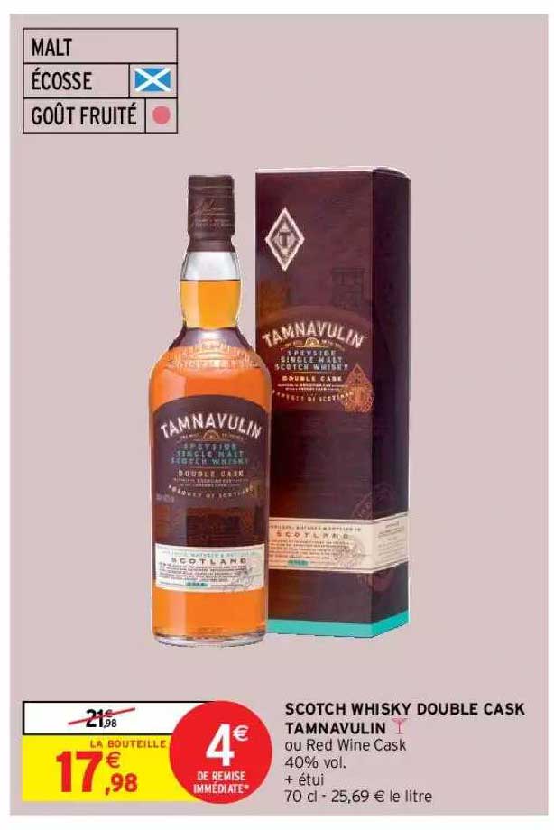 scotch whisky double cask tamnavulin