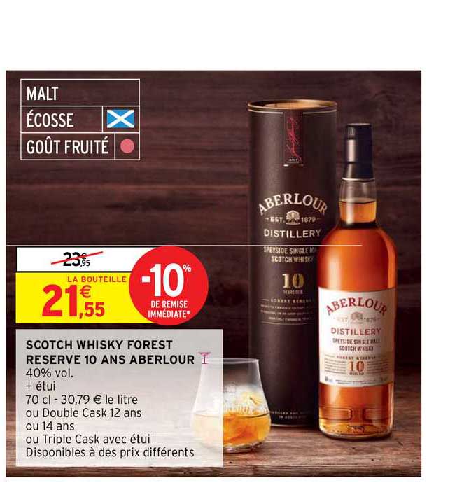 scotch whisky forest reserve 10 ans aberlour
