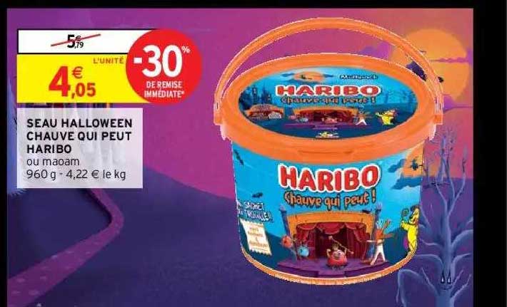 seau halloween chauve qui peut haribo