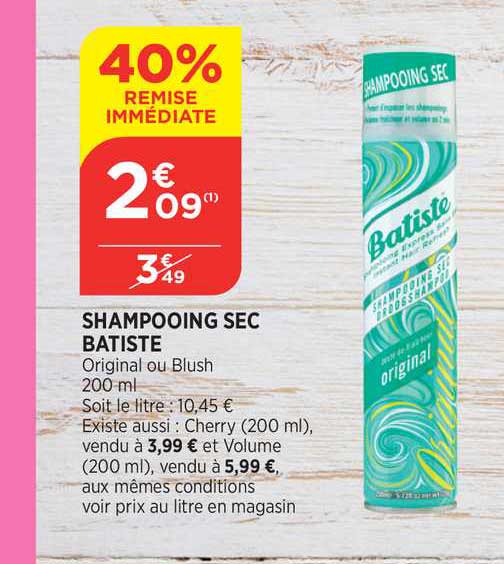 Shampooing Sec Batiste