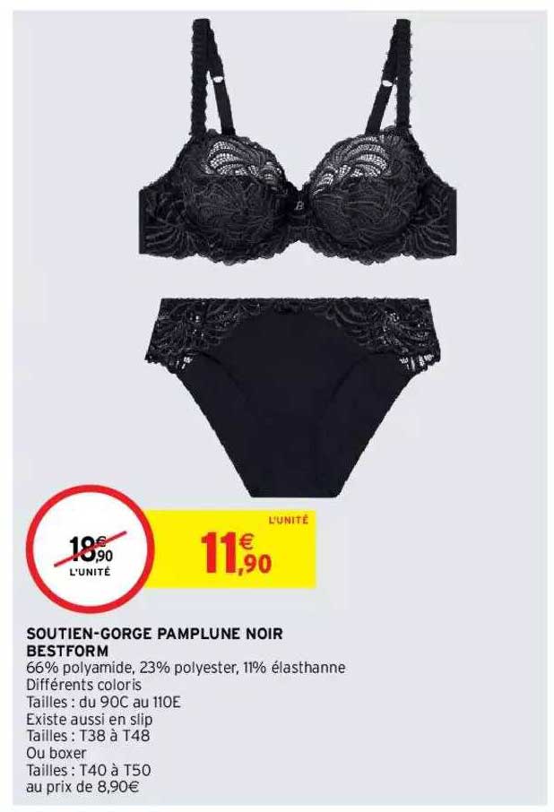 soutien-gorge pamplune noir bestform