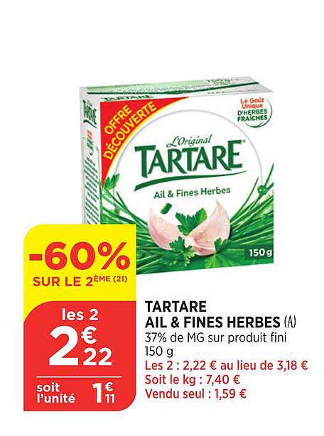 Tartare Ail & Fines Herbes