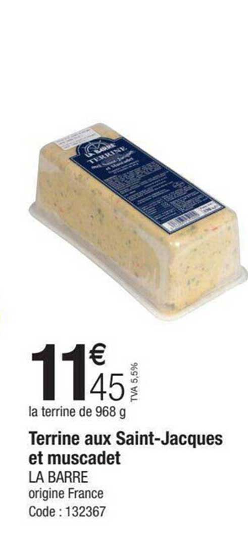 terrine aux saint-jacques et muscadet la barre