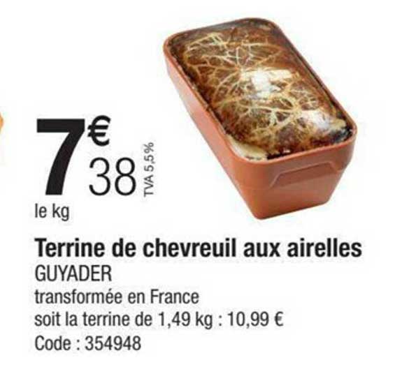 Terrine De Chevreuil Aux Airelles Guyader