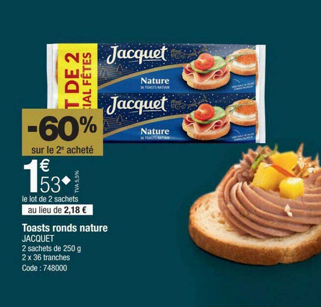 Toasts Ronds Nature Jacquet