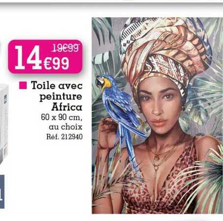 toile avec peinture africa