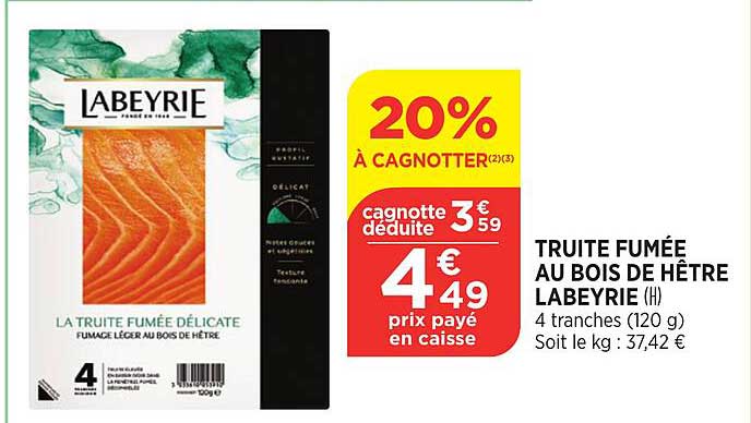 Truite Fumée Au Bois De Hêtre Labeyrie